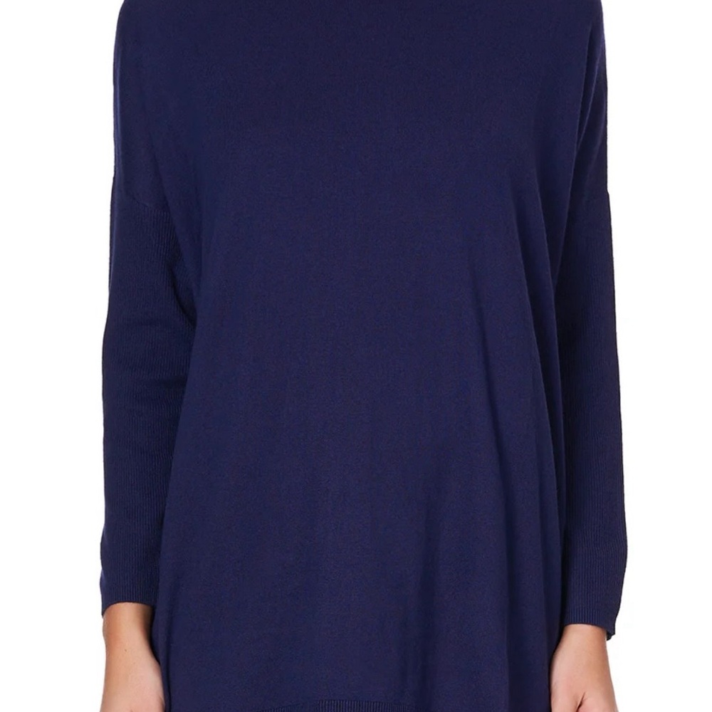Camilla Deep Blue Jumper with Bird Print - Picture 3 of 6